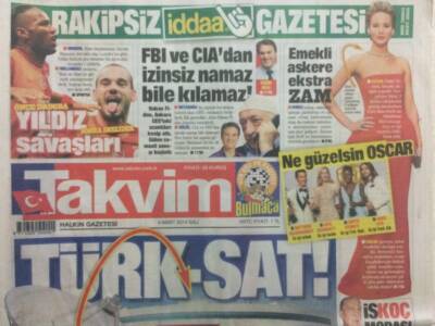 Takvim Gazetesi 4 Mart 2014 - Paralel Yapı Tibin Çatısına Korsan Anten Taktı GZ29448 - 1