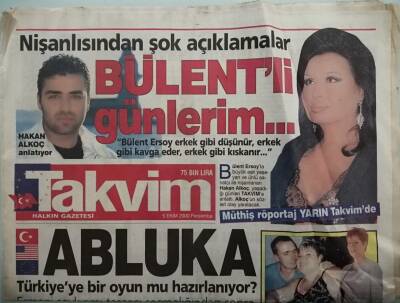 Takvim Gazetesi 5 Ekim 2000 Beyza Barış Mançonun Yolunda - Sezen Aksu Roma Yolcusu - GZ44677 - 1