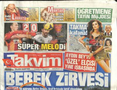 Takvim Gazetesi 5 Ocak 2015 - Aydın Doğanın Özel Elçisi İş Başında GZ101149 - 1