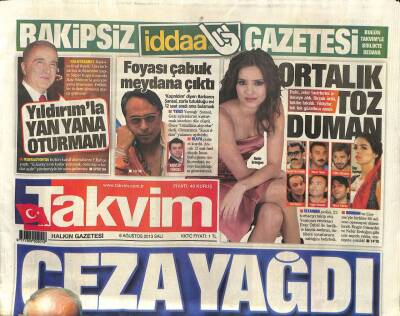 Takvim Gazetesi 6 Ağustos 2013 - Ergenekon Davasında Ceza Yağdı GZ101153 - 1