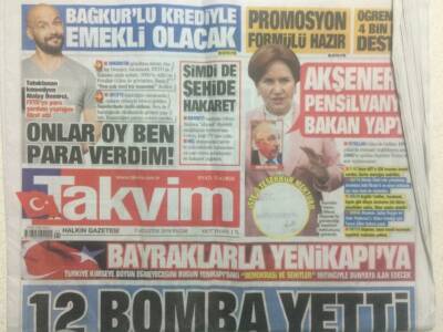 Takvim Gazetesi 7 Ağustos 2016 - Meral Akşeneri Pensilvanya Bakan Yaptı GZ29206 - 1