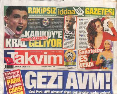 Takvim Gazetesi 7 Haziran 2013 - Trabzonsporda 8 İmza Atıldı GZ106923 - 1