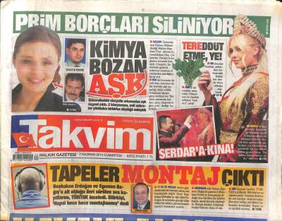 Takvim Gazetesi 7 Haziran 2014 - Havayı Aldılar, Esad Vahşeti GZ104704 - 1