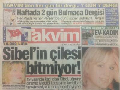 Takvim Gazetesi 8 Aralık 1996 - Kemal Sunalla Aynı Filmde Oynayacak Şabanın Şirini GZ38140 - 1