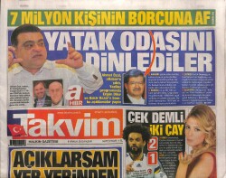 Takvim Gazetesi 8 Aralık 2013 - Ahmet Özal Annemin Yatak Odasına Onlarca Böcek Yerleştirdiler GZ100145 - 1