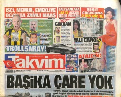 Takvim Gazetesi 8 Aralık 2015 - BAŞİKA Çare Yok GZ101108 - 1