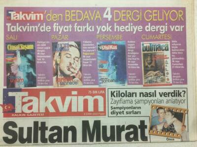Takvim Gazetesi 8 Ekim 2000 - Şimdi Bülent Ersoy Konuşuyor GZ51983 - 1