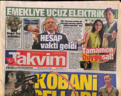 Takvim Gazetesi 8 Ekim 2014 - Şike Davasının Yeniden Görüleceğini Hatırlatan Aziz Yıldırım,HESAPLAŞACAĞIZ dedi GZ106296 - 1