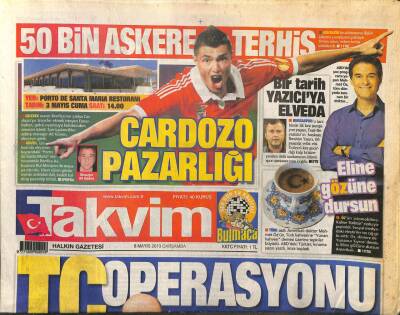 Takvim Gazetesi 8 Mayıs 2013 - Gardozo Pazarlığı GZ101160 - 1