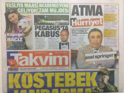 Takvim Gazetesi 8 Şubat 2014 - Köstebek Jandarma GZ29681 - 1