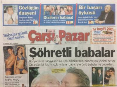 Takvim Gazetesi Çarşı Pazar Eki 14 Haziran 2003 - Abdullah Kiğılıdan Bir Başarı Öyküsü GZ32673 - 1