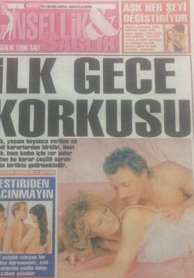 Takvim Gazetesi Cinsellik&Sağlık Eki 10 Aralık 1996 - İlk Gece Korkusu GZ38145 - 1