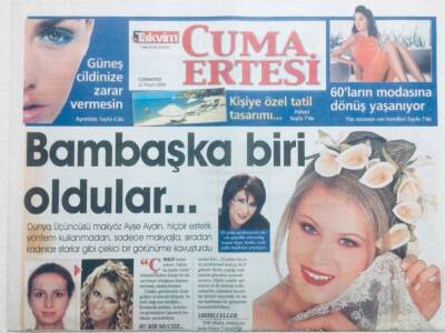 Takvim Gazetesi Cumartesi Eki 22 Mayıs 2004 - Bambaşka Biri Oldular GZ42060 - 1