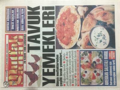 Takvim Gazetesi Mutfak Eki 20 Kasım 1996 - Tavuk Yemekleri GZ50762 - 1
