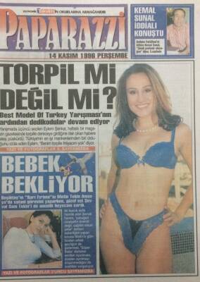 Takvim Gazetesi Paparazzi Eki 14 Kasım 1996 - İşte Türkan Şorayın Kalbindeki Erkek GZ34388 - 1