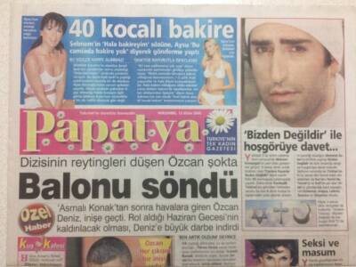 Takvim Gazetesi Papatya Eki 13 Ekim 2005 - Dizisinin Reytingleri Düşen Özcan Deniz Şokta GZ47204 - 1