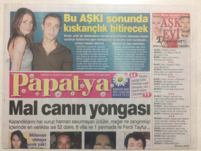 Takvim Gazetesi Papatya Eki 13 Şubat 2006 - Mustafa Sandal,Bu Aşkı Kıskanlık Bitirecek GZ24282 - 1