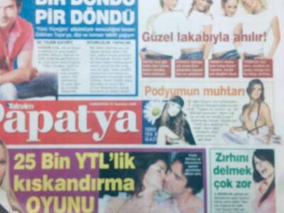 Takvim Gazetesi Papatya Eki 15 Temmuz 2006 - Gökhan Tepe Bir Döndü Pir Döndü GZ41576 - 1