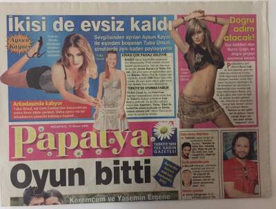 Takvim Gazetesi Papatya Eki 17 Nisan 2006 - Keremcen Ve Yasemin Ergene Arasında Gerçek Hayatta Yaşanan Aşk Sona Erdi GZ20077 - 1