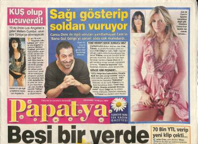 Takvim Gazetesi Papatya Eki 18 Mayıs 2006 - Serdar Ortaç , Yeni Albümü Mesafenin İlk Klibi İçin Kamera Karşısına Geçti GZ93666 - 1