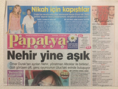 Takvim Gazetesi Papatya Eki 19 Ocak 2006 - Çağla Şıkel,Emre Altuğ Nikah İçin Kapıştılar GZ24274 - 1