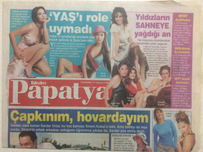 Takvim Gazetesi Papatya Eki 19 Temmuz 2006 - Serdar Ortaç,Çapkınım Hovardayım GZ24281 - 1