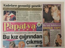 Takvim Gazetesi Papatya Eki 2 Ağustos 2003 - Kadınların Gevezeliği Genetik GZ13599 - 1