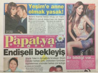 Takvim Gazetesi Papatya Eki 21 Mart 2006 - Yeşim Salkıma Anne Olmak Yasak GZ47956 - 1