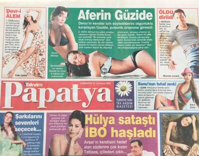 Takvim Gazetesi Papatya Eki 22 Temmuz 2006 Hülya Sataştı ,İbo Haşladı-Cihan Bura Mı Ola Amasra GZ30882 - 1