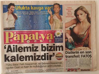 Takvim Gazetesi Papatya Eki 24 Temmuz 2005 - Fatih- Şebnem Kısaparmak İle Özel Röportaj , Yonca Evcimiğin Albüm Heyecanı GZ18831 - 1