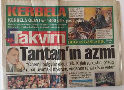 Takvim Gazetesi Papatya Eki 25 Ekim 1999 - Ahmet Taner Kışlalı Suikastin de Önemli Bulgular Elde Edildi GZ18832 - 1