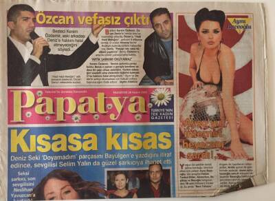 Takvim Gazetesi Papatya Eki 28 Kasım 2005 - Deniz Seki Doyamadım Şarkısını Bayülgene Yazdığını İtiraf Etti , Muhteşem FB Albümü GZ18841 - 1