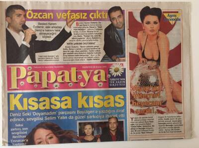 Takvim Gazetesi Papatya Eki 28 Kasım 2005 - Deniz Seki Doyamadım Şarkısını Bayülgene Yazdığını İtiraf Etti , Muhteşem FB Albümü GZ18842 - 1