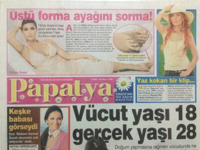Takvim Gazetesi Papatya Eki 28 Nisan 2006 - Hülya Avşarın Üstü Forma Ayağını Sorma GZ32672 - 1