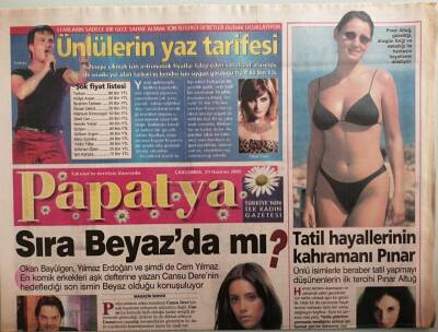 Takvim Gazetesi Papatya Eki 29 Haziran 2005 Tatil Hayallerinin Kahramanı Pınar Altuğ -GZ37586 - 1
