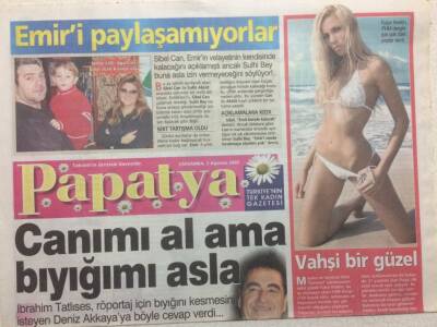 Takvim Gazetesi Papatya Eki 3 Ağustos 2005 - İbrahim Tatlıses,Canımı Al Bıyığımı Alma GZ34905 - 1
