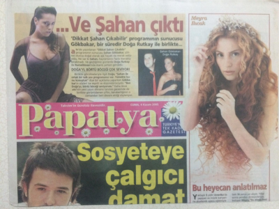 Takvim Gazetesi Papatya Eki 4 Kasım 2005 - Şahan Gökbakar-Doğa Rutkay GZ24268 - 1