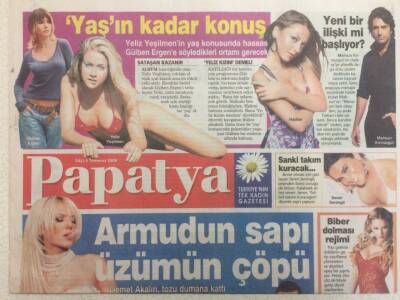 Takvim Gazetesi Papatya Eki 4 Temmuz 2006 - Yeliz Yeşilmenden Gülben Ergene Yaşın Kadar Konuş GZ35371 - 1