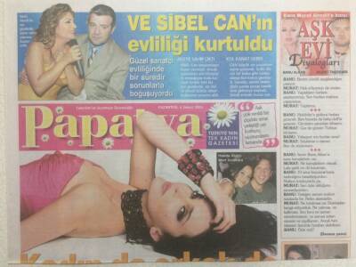 Takvim Gazetesi Papatya Eki 6 Şubat 2006 - Sibel Canın Evliliği Kurtuldu , Ebru Destan Asenadan Dans Dersi Alıyor GZ32890 - 1