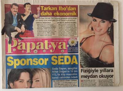 Takvim Gazetesi Papatya Eki 8 Mart 2006 - Hülya Koçyiğit Güzelliğiyle Yıllara Meydan Okuyor , Tarkan İbodan Daha Ekonomik GZ18824 - 1