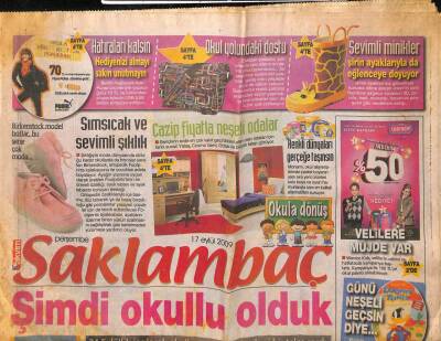 Takvim Gazetesi Saklambaç Eki 17 Eylül 2009 - Sevimli Minikler Şirin Ayaklarıyla da Eğlenceye Doyuyor GZ100035 - 1