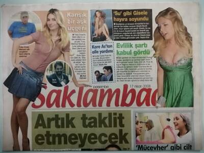 Takvim Gazetesi Saklambaç Eki 17 Nisan 2008 Sibel Can Ve Orhan Gencebay Buluşması - GZGZ44290 - 1