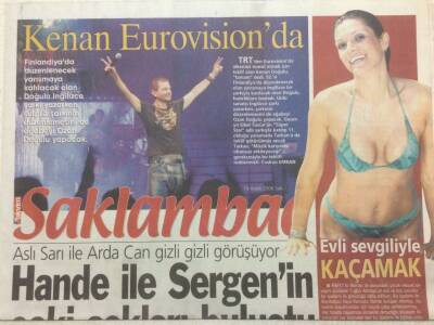 Takvim Gazetesi Saklambaç Eki 19 Aralık 2006 - Kenan Doğulu Eurovisionda GZ50666 - 1