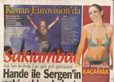 Takvim Gazetesi Saklambaç Eki 19 Aralık 2006 - Kenan Doğulu Eurovisionda GZ80027 - 1