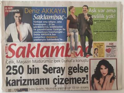 Takvim Gazetesi Saklambaç Eki 2 Kasım 2006 - Çelik İle Sohbet 250 Bin Seray Gelse Karizmanı Çizemez GZ28391 - 1