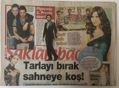 Takvim Gazetesi Saklambaç Eki 20 Nisan 2008 - Şebnem Dönmez İle Keyifli Sohbet GZ26117 - 1