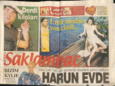 Takvim Gazetesi Saklambaç Eki 25 Haziran 2007 - Ebru Şallı Tan , Son Günlerde Davetlere Yalnız Katılıyor GZ116745 - 1