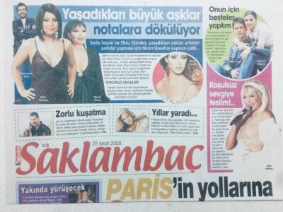 Takvim Gazetesi Saklambaç Eki - 25 Mart 2008 - Ajda Pekkan Koşulsuz Sevgiye Teslim, Tarkan Pes Diyecek GZ46094 - 2