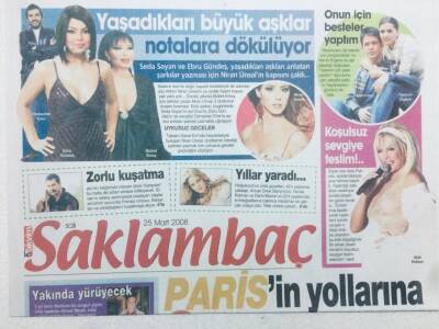 Takvim Gazetesi Saklambaç Eki - 25 Mart 2008 - Ajda Pekkan Koşulsuz Sevgiye Teslim, Tarkan Pes Diyecek GZ46094 - 1