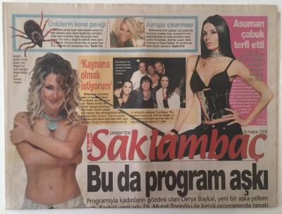 Takvim Gazetesi Saklambaç Eki 26 Haziran 2008 - Asuman Çabuk Terfi Etti , Bu Da Programa Aşkı Derya Baykal - Dr Murat Topaloğlu GZ28387 - 1